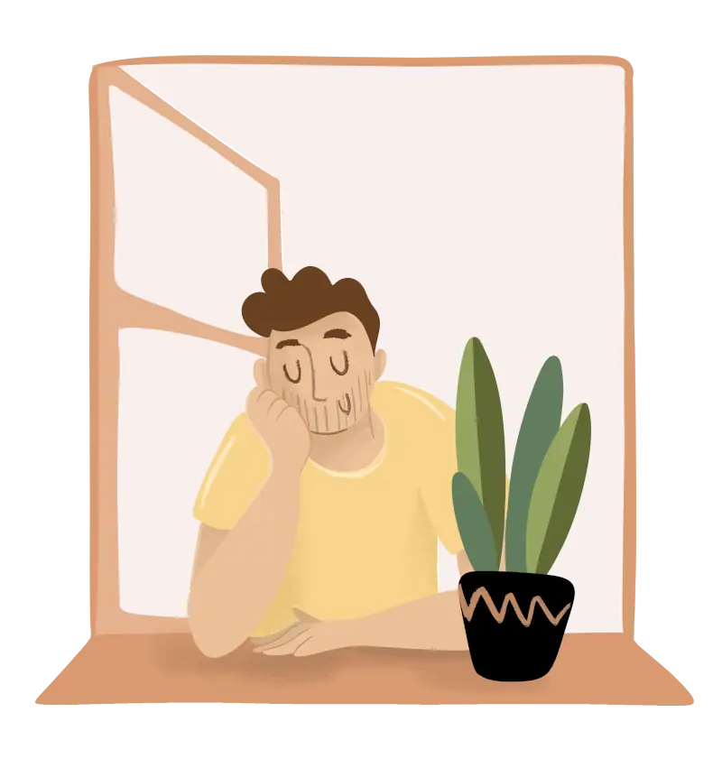 Persona reflexionando sobre experiencias pasadas relacionadas con el trauma psicológico.